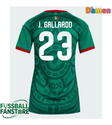 Mexiko Jesus Gallardo #23 Replik Heimtrikot Damen WM 2026 Kurzarm